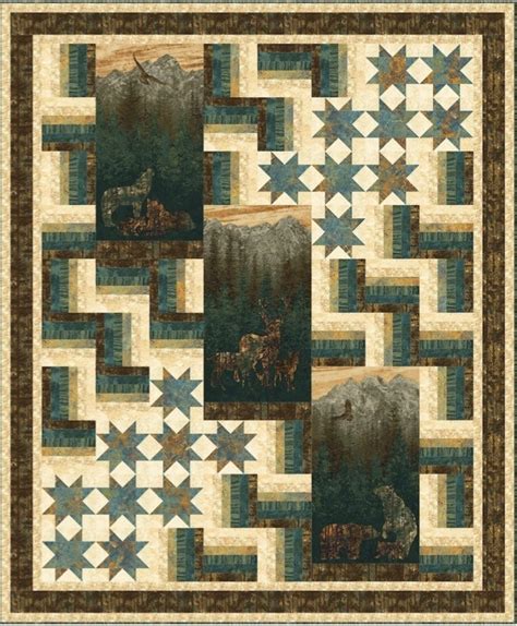 Treeline Quilt Pattern Pine Tree Country Quilts