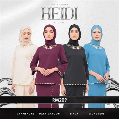 Heidi Mini Kurung Myravallyn Divine Raya Baju Tunang Baju Nikah