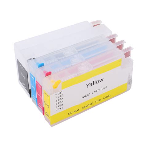 Hp 952 953 954 955 Printer Ink Cartridge Set 4 Colors Large Capacity Inkjet Replacement