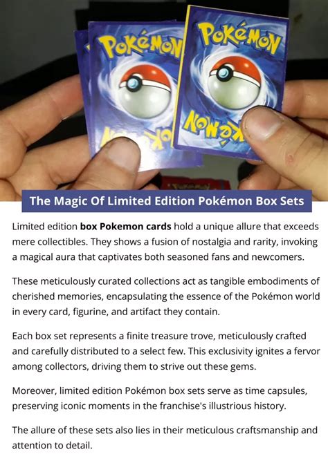 Ppt The Magic Of Limited Edition Pok Mon Box Sets Powerpoint