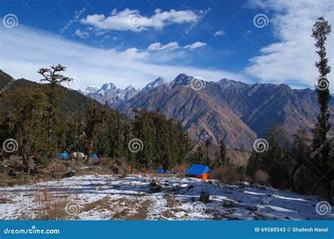 Beautiful Himalayan Landscape in Winter Stock Image - Image of clouds, winter: 69580543