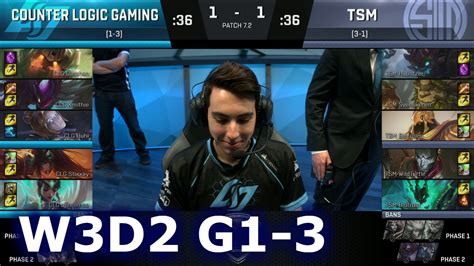 Clg Vs Tsm Game S Na Lcs Spring Week Day Tsm Vs Clg G