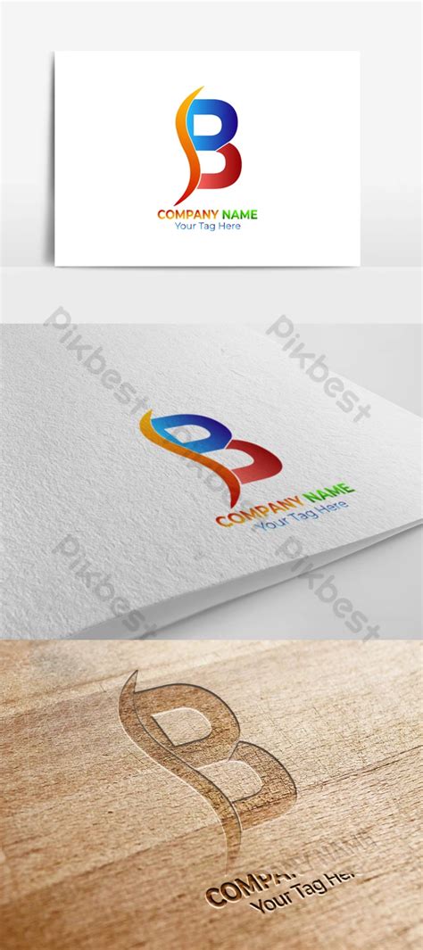 340 Huruf B Desain Logo Templates Free Graphic Design Templates Psd