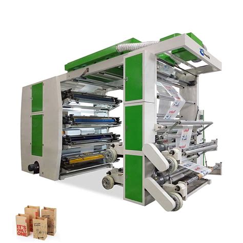 High Speed Stack Type Colours Flexo Printing Machine Flexographic