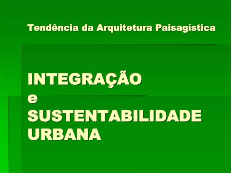 Infra Estrutura Verde PPT