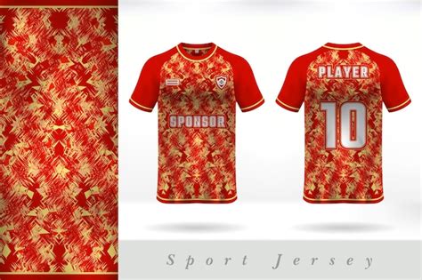 Dise O De Plantilla De Uniforme De Camiseta Deportiva Roja Vector Premium