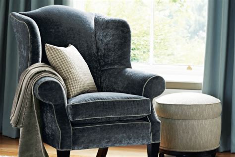 Upholstered Wingback Chair Mark Alexander Design