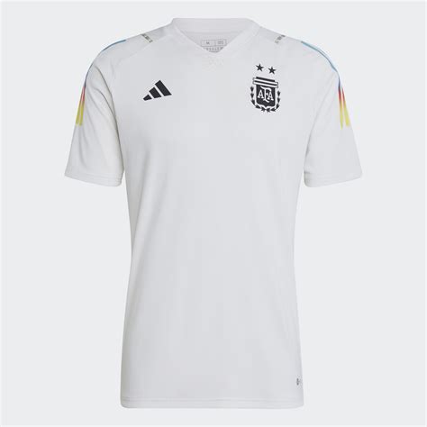 Argentina Tiro 23 Game Day Pre-Match Jersey - White - Football Shirt