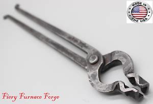 FFF Blacksmith 5 8 Inch Bolt Jaw Tongs Perfect For RR SPIKES EBay