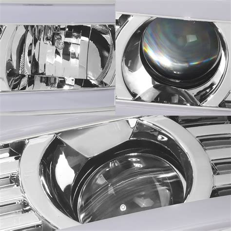 Lumen 88 1001824 Chrome LED DRL Bar Projector Headlights