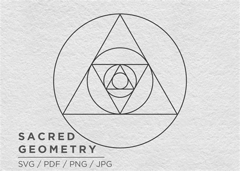 Sacred Geometry SVG Equilateral Triangle Alchemy Universe - Etsy