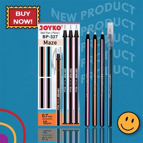 Jual Ball Pen Pulpen Pena Joyko Bp Maze Black Mm Box Pcs