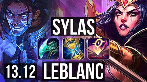 SYLAS Vs LEBLANC MID 700 Games Legendary EUW Master 13 12