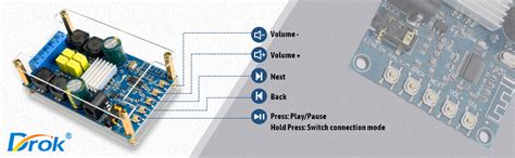 Drok Digital Amplifier Wire Less Bt Audio Board