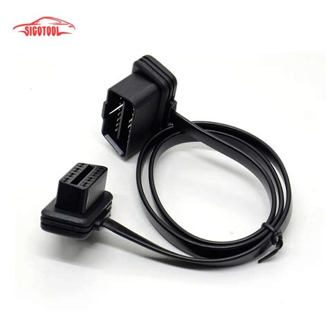 Hot Sale Flat Thin As Noodle Obdii Obd Obd Pin Elm Male To