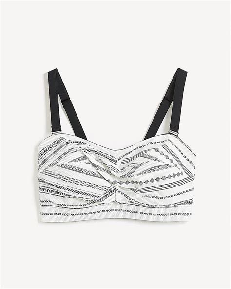 Haut de bikini bandeau torsadé à rayures Penningtons