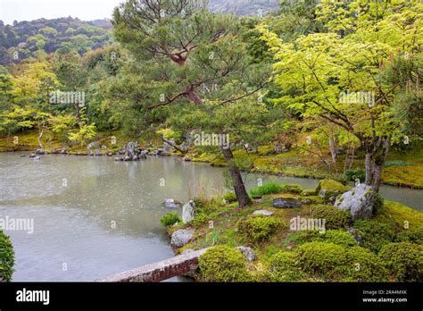 Kyoto Japan 2023 Sogenchi Pond Garden At World Heritage Tenryu Ji