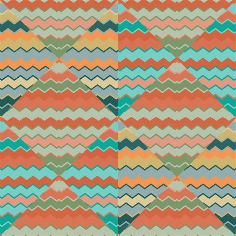 Premium Vector Creative Zig Zag Wave Seamless Pattern Hand Drawn