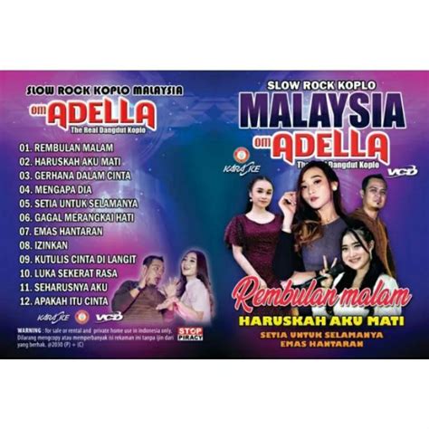 Jual Kaset VCD Lagu Dangdut Om Adella Malaysia Shopee Indonesia