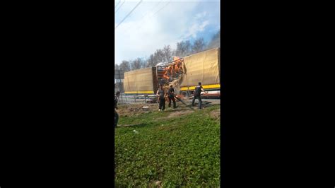 фура горит - YouTube