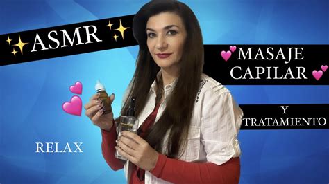 ASMR MASAJE Y TRATAMIENTO CAPILAR RELAJANTE Para DORMIR ROLE PLAY En