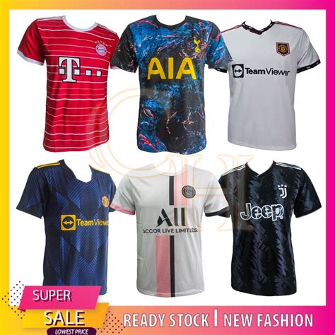 HARGA BORONG MEN JERSEY T SHIRT SOCCER CLUB FOOTBALL NEW SEASON BAJU