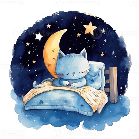 Cute Watercolor Good Night Illustration 23853633 PNG