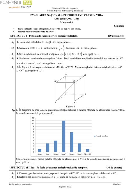 Barem Evaluare Nationala Matematica Subiecte Variante Si Hot Sex Picture