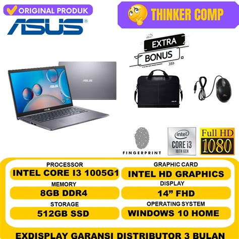 Jual Laptop Murah Asus Vivobook X Ja Intel I G Gb Gb Ssd