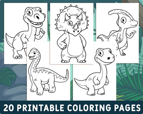 Kids Coloring Pages Dinosaurs