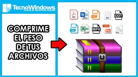 C Mo Comprimir Un Archivo En Winrar Para Que Pese Menos Youtube