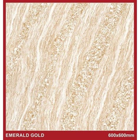 Ceramic Gloss Emerald Gold Glazed Vitrified Tiles Thickness 10 Mm