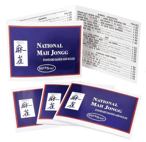 Taymeis Mahjong Card 2023,Mahjong Score Cards,Mahjong Cards 2023 Large ...