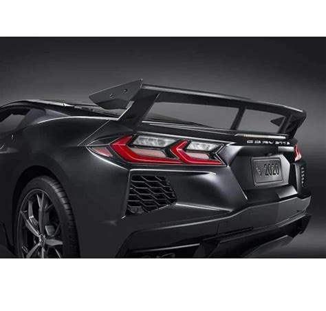 Oem C8 Corvette Black High Wing Spoiler Boostdistrict