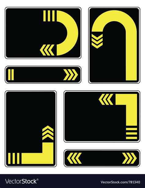 Yellow arrows Royalty Free Vector Image - VectorStock