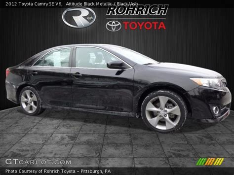 Attitude Black Metallic 2012 Toyota Camry Se V6 Blackash Interior Vehicle