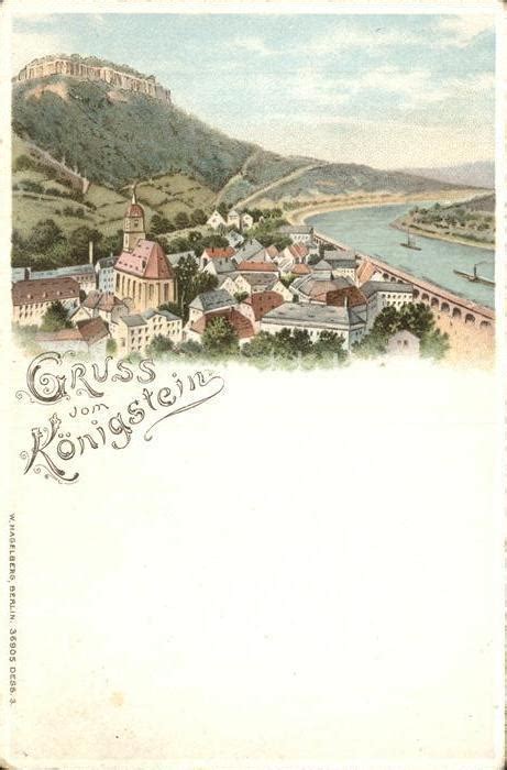 Postkarte Carte Postale Koenigstein Saechsische Schweiz