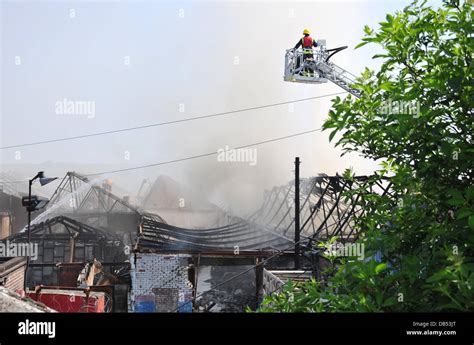 Firefighters Are Still Battling A Fire Blazing Across Warehouses Which