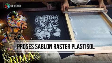 Video Proses Sablon Manual Screen Printing Manual Process Video