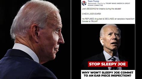 Trump Ads Push Baseless Biden Earpiece Conspiracy BBC News