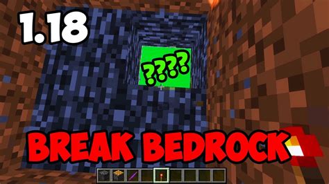 How To Break Bedrock In Minecraft 118 Youtube