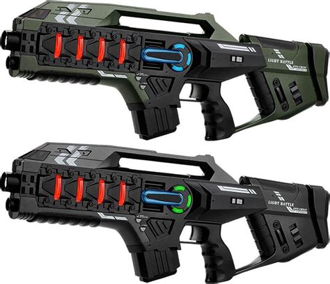 Light Battle Connect Laser Game Set Metallic Groen Grijs X Mega