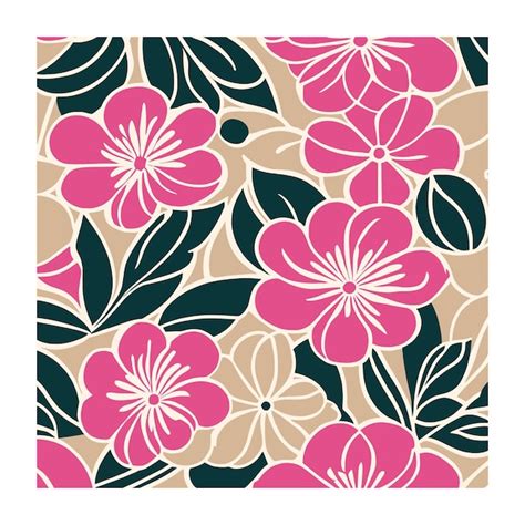 Premium Vector Colorful Boho Hippie Floral Pattern