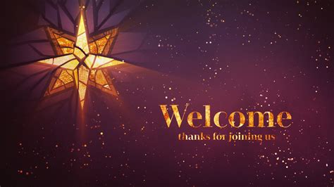 Christmas Glass Welcome | Motion Video Background