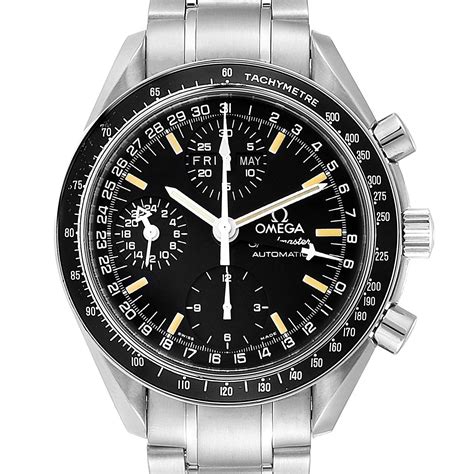 Omega Speedmaster Day Date Black Dial Automatic Mens Watch 3520.50.00 ...