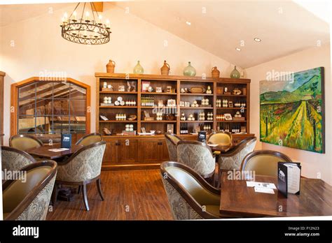 Interior Roblar Winery Santa Ynez Valley California Stock Photo Alamy