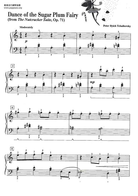 Tchaikovsky Dance Of The Sugar Plum Fairy Nutcracker Sheet Music Pdf