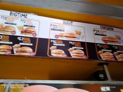 Menu At Minute Burger Restaurant Manila H2f32vf