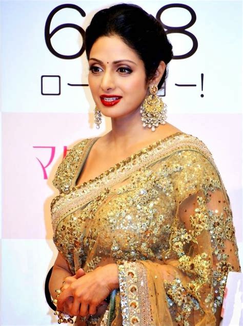 Actress Sridevi in Sabyasachi Saree at ‘English Vinglish’ Japan ...