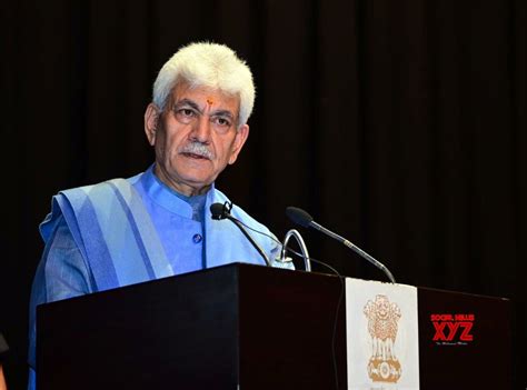 Jammu Jammu And Kashmir Lt Governor Manoj Sinha Addresses During The